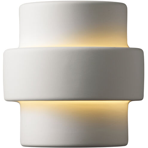 Ambiance Step LED 8.5 inch Gloss White Wall Sconce Wall Light, Small
