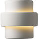 Ambiance Step LED 8.5 inch White Crackle Wall Sconce Wall Light, Small