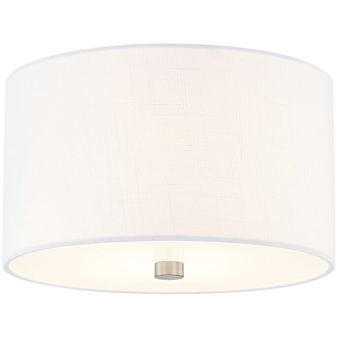 Textile Collection 2 Light 11.00 inch Flush Mount