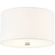 Textile Collection 2 Light 11.00 inch Flush Mount