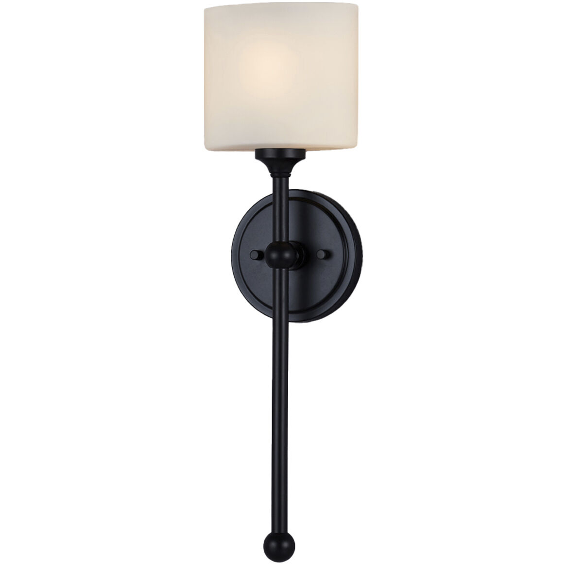 Fusion Collection - Sequoia Family 1 Light 5 inch Matte Black ADA Wall Sconce Wall Light, EVOLV