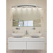 Clouds LED 56.5 inch Brushed Nickel Bath Bar Wall Light in 4200 Lm LED, Oval, Archway