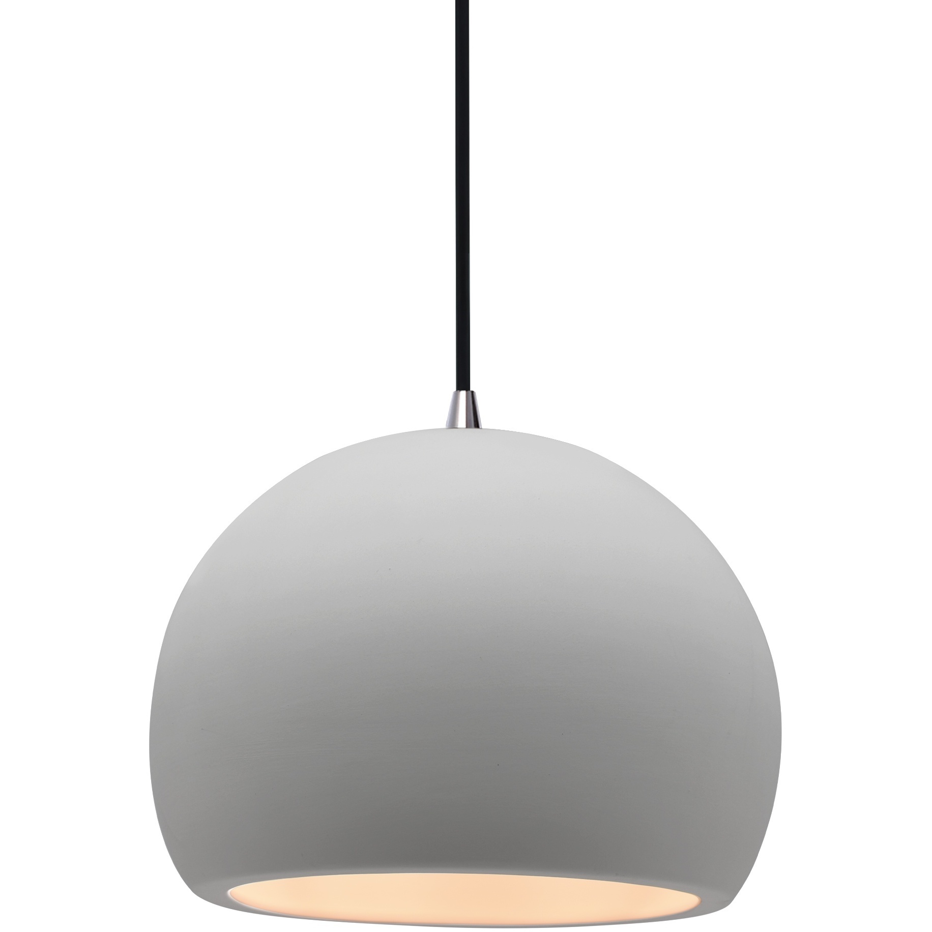Radiance 1 Light 7 inch Bisque and Brushed Nickel Pendant Ceiling Light