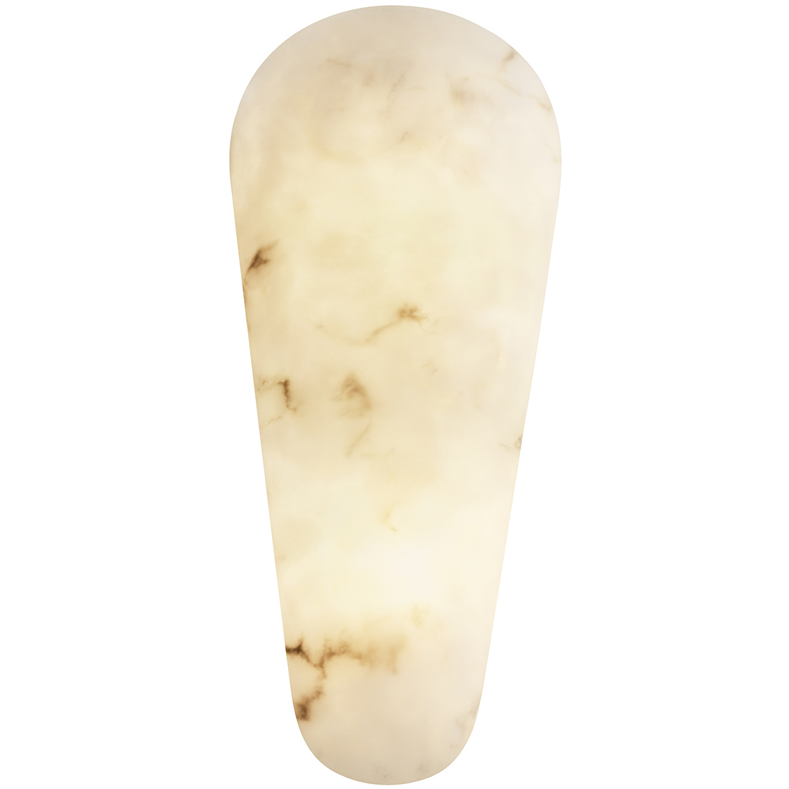 LumenAria Collection - Lumi Family 2 Light 6 inch Faux Alabaster Resin ADA Wall Sconce Wall Light in 4" D x 6" W x 13.5" H, EVOLV
