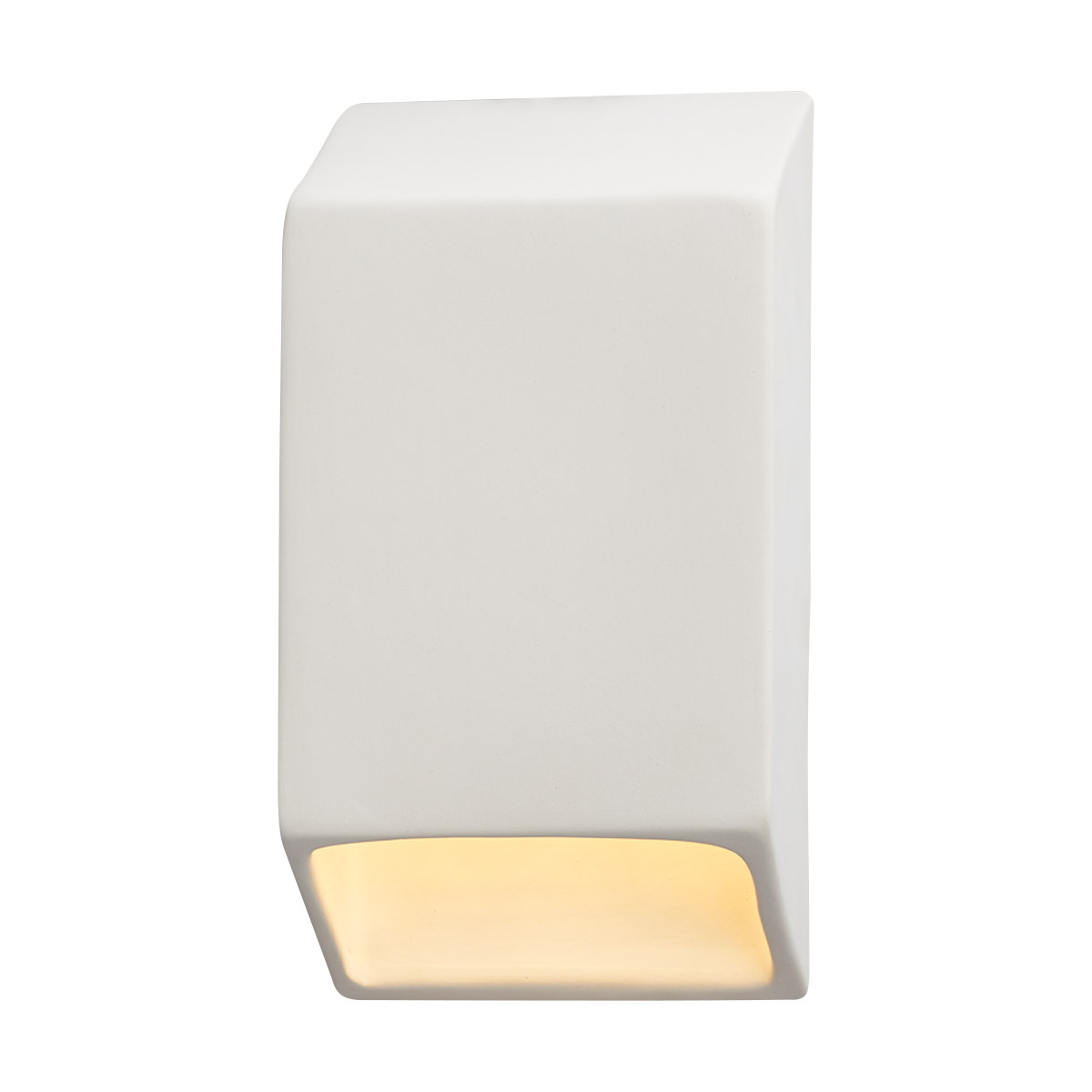 Ambiance LED 5 inch Hammered Copper ADA Wall Sconce Wall Light, Closed Top Fixture, Tapered Rectangle