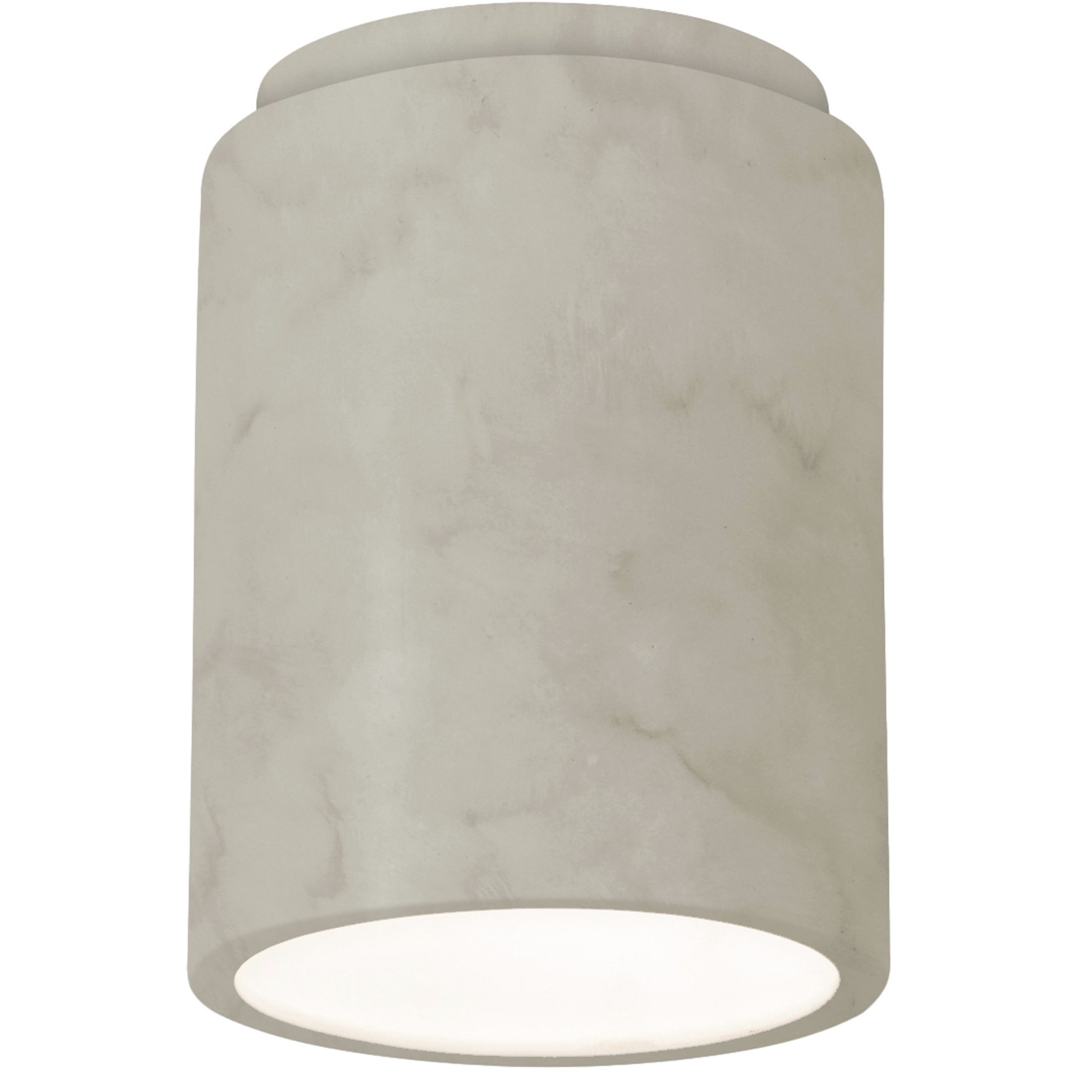Radiance Cylinder LED 6.5 inch Antique Patina Outdoor Flush-Mount