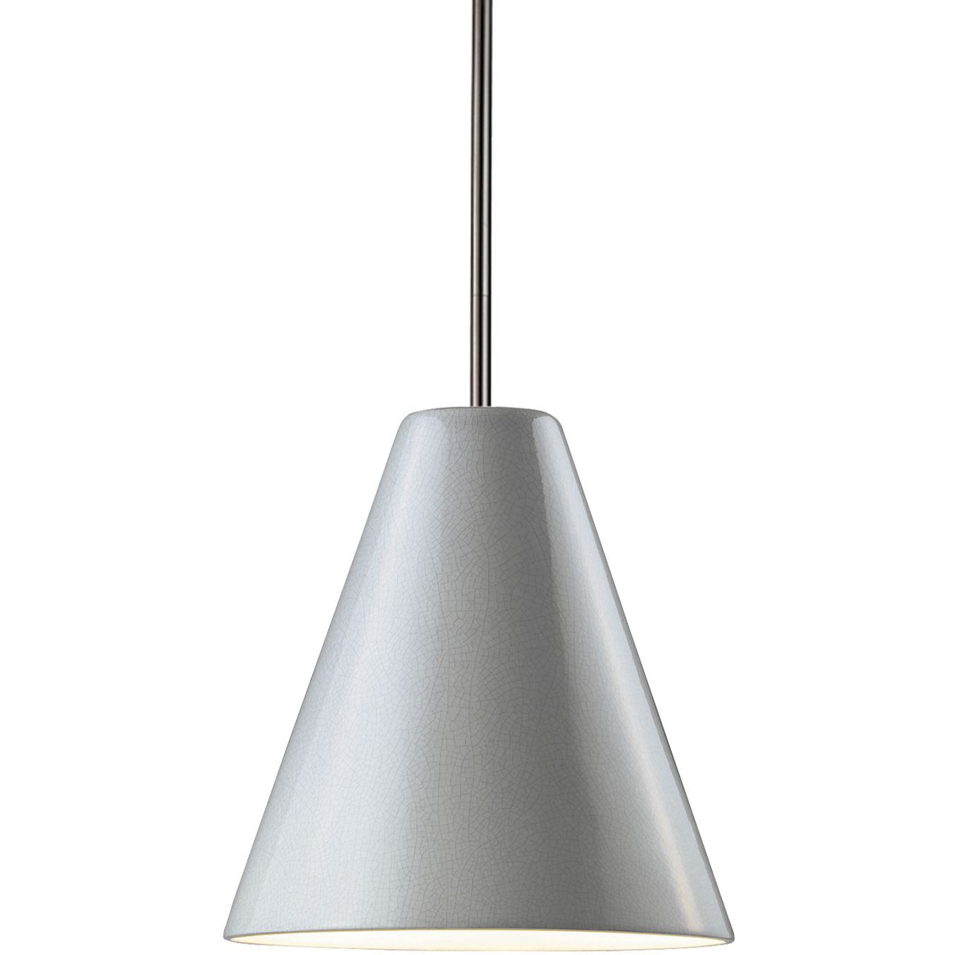 Radiance Collection LED 9.5 inch Brushed Nickel and Antique Copper and Black Pendant Ceiling Light