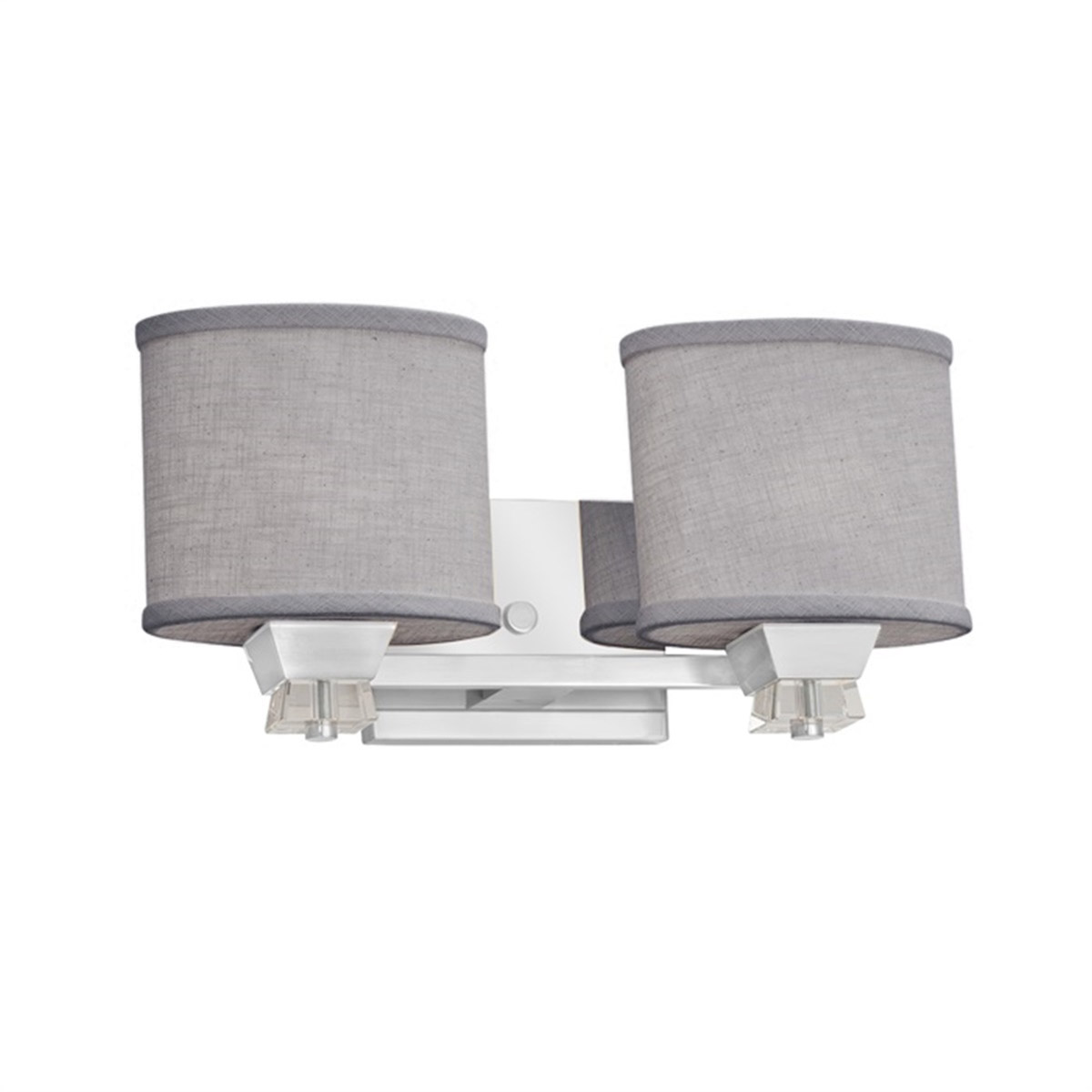 Textile LED 16 inch Polished Chrome Bath Bar Wall Light