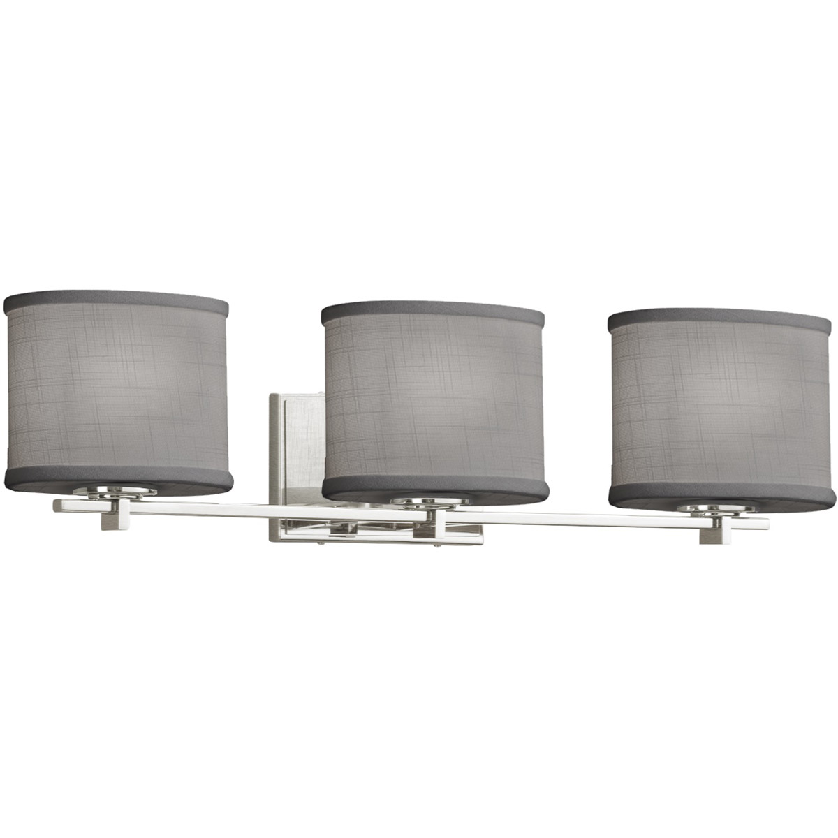 Textile LED 27 inch Polished Chrome Bath Bar Wall Light