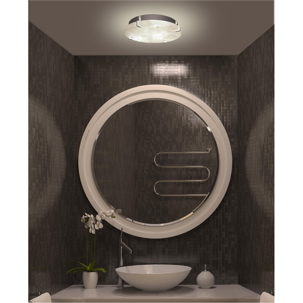 Clouds LED 12.5 inch Brushed Nickel Flush Mount Ceiling Light in 2000 Lm LED