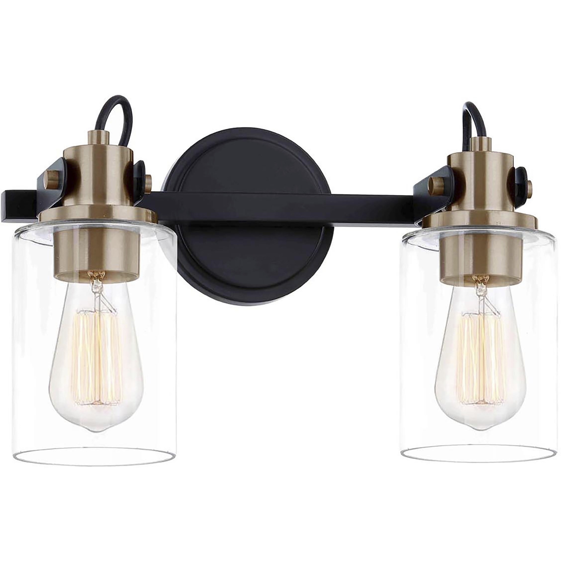 Fusion Collection - Brooklyn Family 13.75 inch Matte Black Bath Bar Wall Light