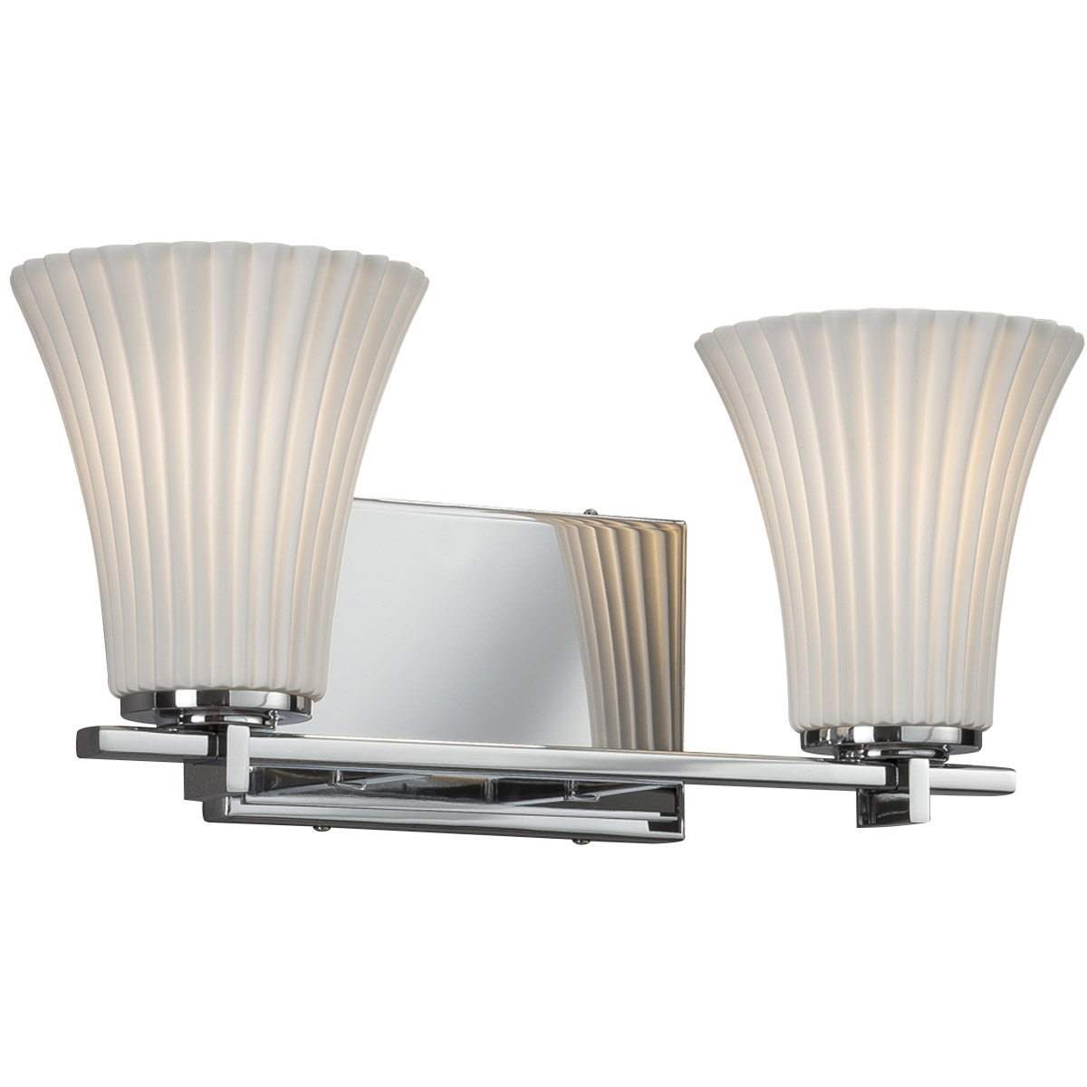 Limoges 2 Light 14 inch Matte Black Vanity Light Wall Light in Sawtooth, Cylinder with Flat Rim, Incandescent