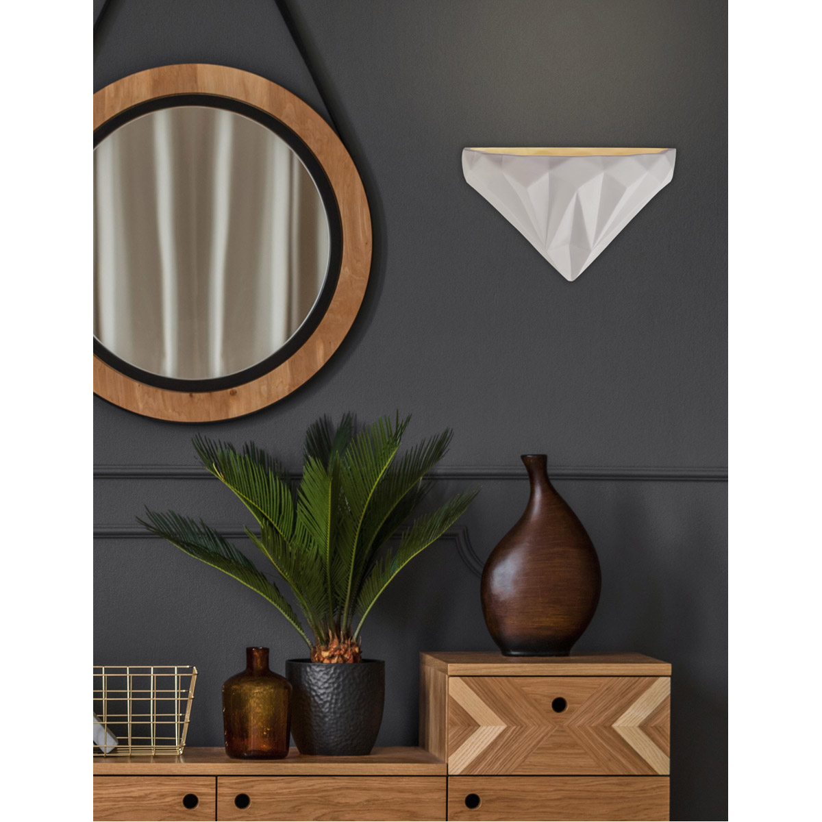 Ambiance LED 12 inch Brushed Nickel Wall Sconce Wall Light