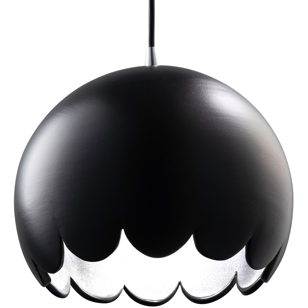 Radiance Collection 1 Light 9 inch Brushed Nickel Pendant Ceiling Light