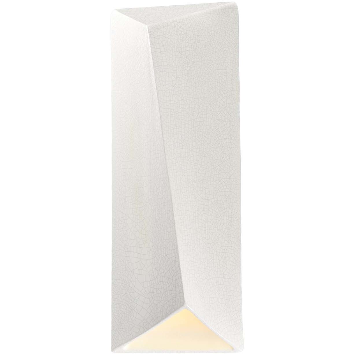 Ambiance Collection LED 22 inch White Crackle Outdoor Wall Sconce