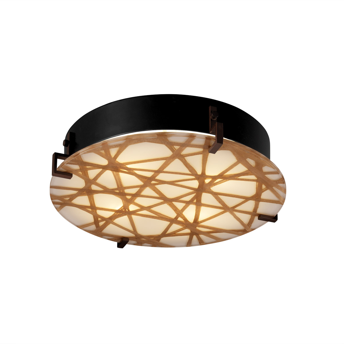 3form LED 17 inch Polished Chrome Flush Mount Ceiling Light in 3000 Lm LED, Connection