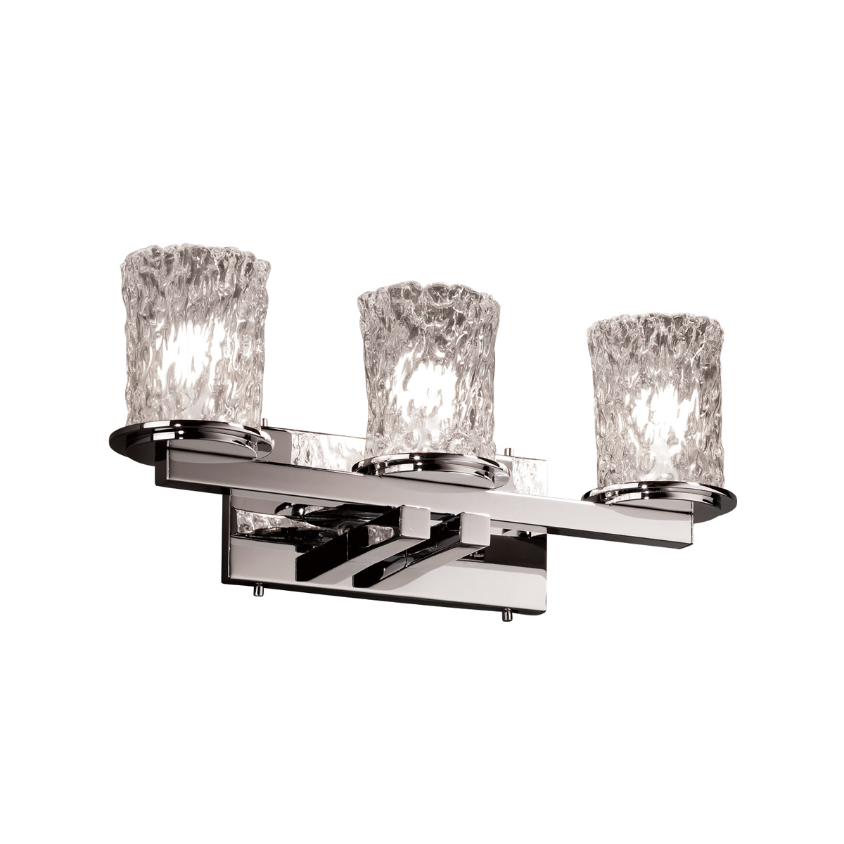 Veneto Luce 3 Light 21 inch Dark Bronze Bath Bar Wall Light in Gold with Clear Rim (Veneto Luce), Incandescent