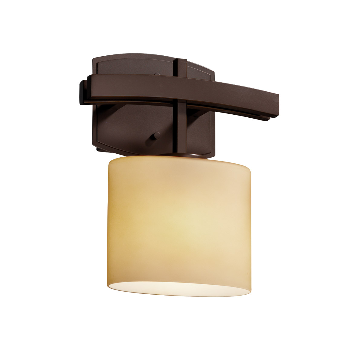 Fusion LED 9 inch Polished Chrome ADA Wall Sconce Wall Light in 700 Lm LED, Oval, Mercury Fusion, Archway