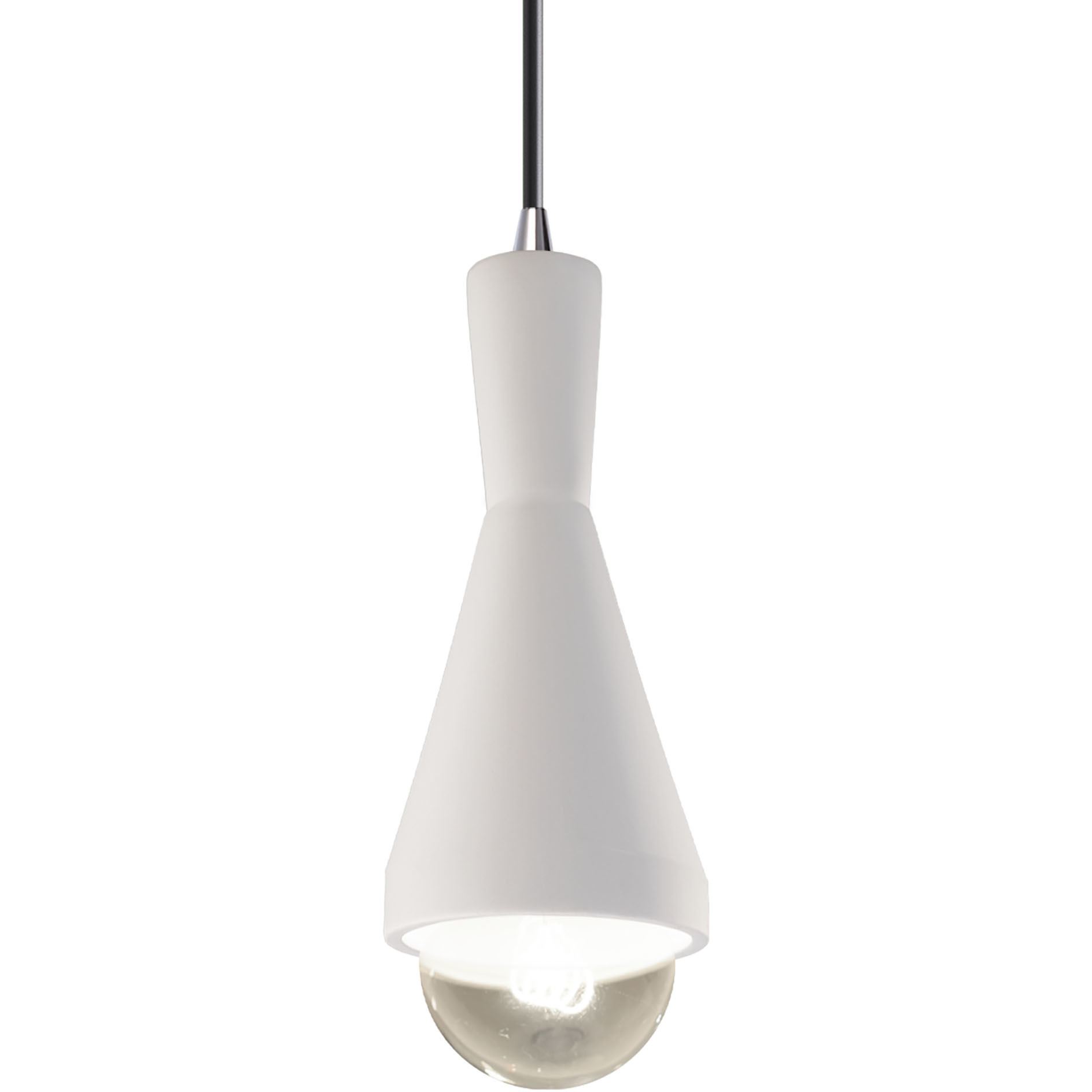 Radiance Collection LED 5 inch Harvest Yellow Slate with Polished Chrome Pendant Ceiling Light