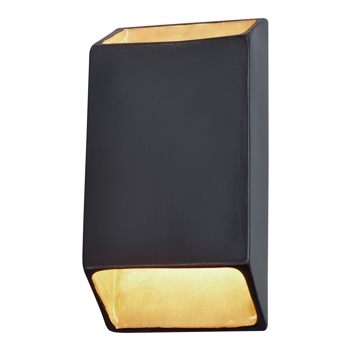 Ambiance LED 7 inch Carrara Marble ADA Wall Sconce Wall Light, Open Top and Bottom Fixture, Tapered Rectangle