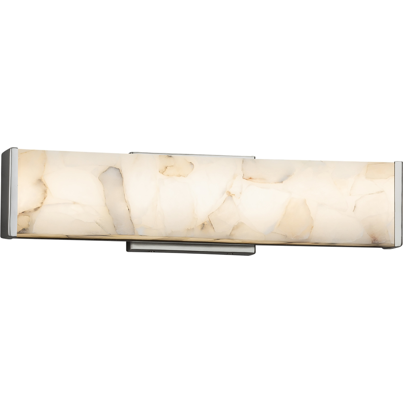 Alabaster Rocks 1 Light 18.5 inch Brushed Nickel with Alabaster Rocks Bath Vanity Light Wall Light