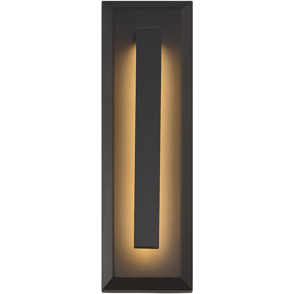 Zurich 15 inch Matte Black Outdoor Wall Sconce in 3.5" D x 4.5" W x 15" H, EVOLV