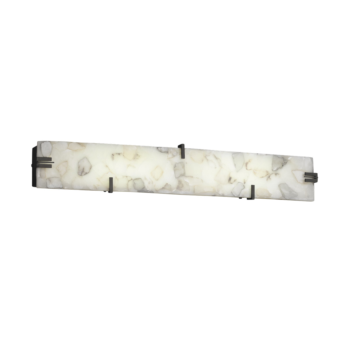 Alabaster Rocks LED 36 inch Brushed Nickel Bath Vanity Light Wall Light