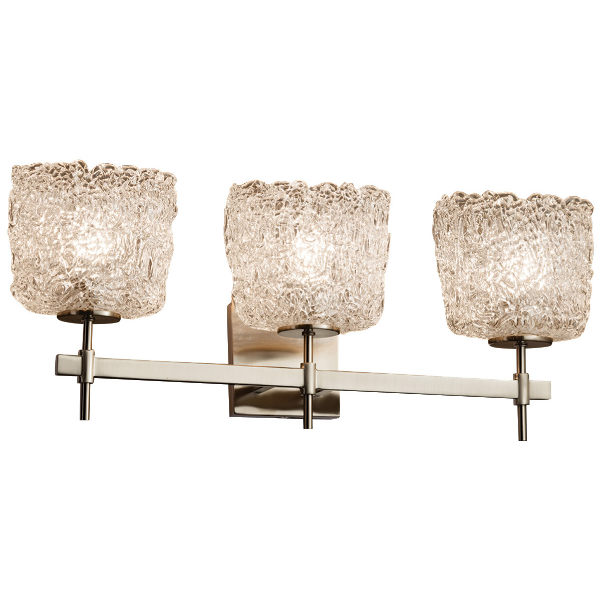 Veneto Luce Vanity Light Wall Light in Polished Chrome, Lace (Veneto Luce), Round Flared, Incandescent