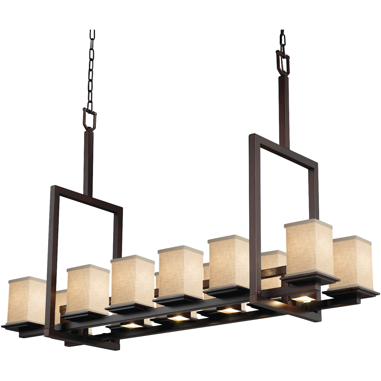 Textile 12 Light 14 inch Dark Bronze Chandelier Ceiling Light, Montana Family, Choices
