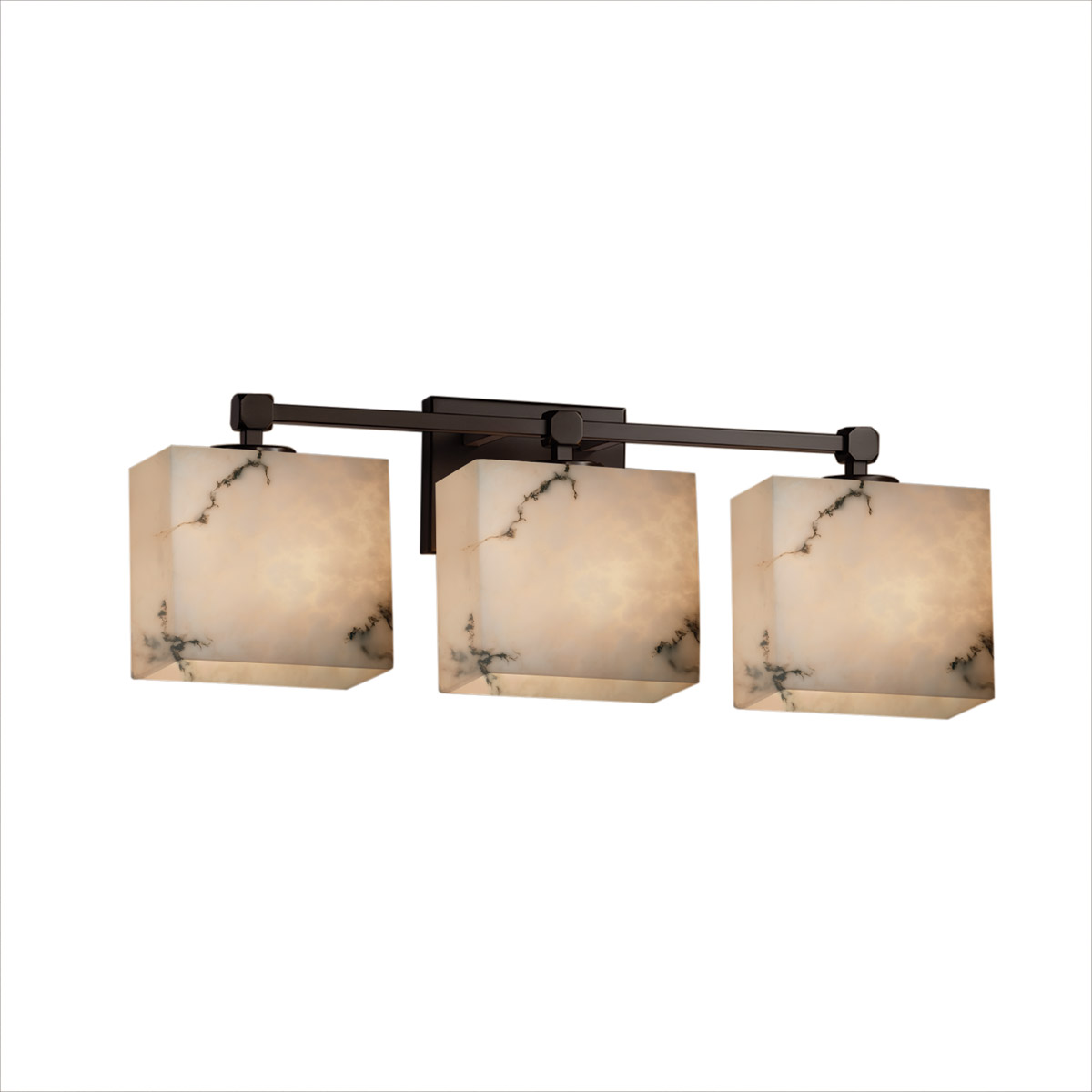 Lumenaria LED 22 inch Dark Bronze Vanity Light Wall Light in 2100 Lm LED, Cylinder with Broken Rim