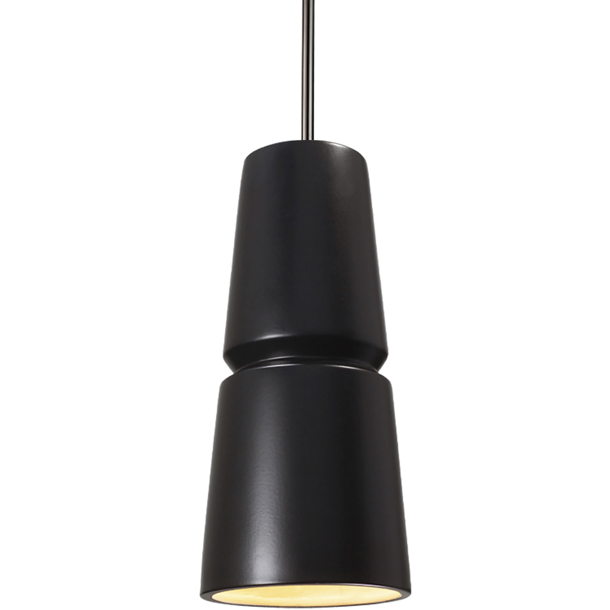 Radiance Collection 1 Light 6 inch Polished Chrome and Antique Copper and White Pendant Ceiling Light