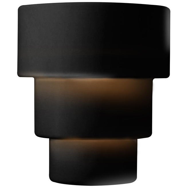Ambiance Collection LED 12.75 inch Gloss Black Wall Sconce Wall Light in Dedicated LED, Form+Finish+Function