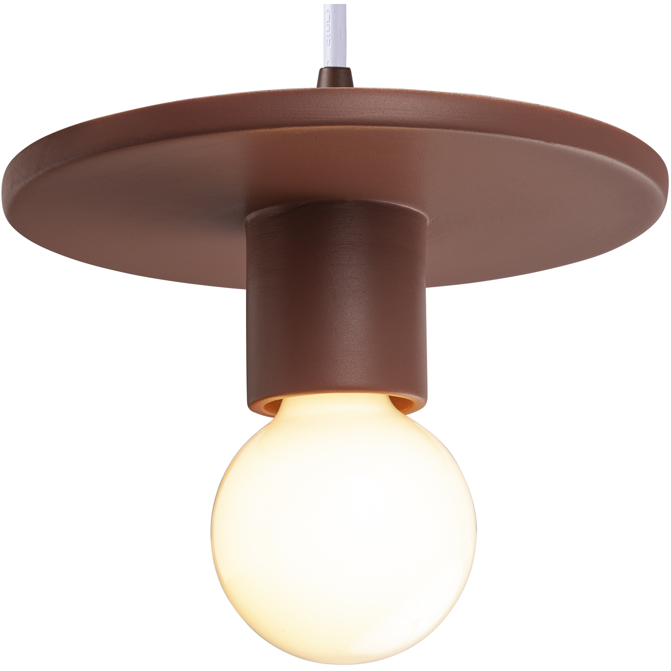 Radiance Collection 1 Light 8 inch Canyon Clay Pendant Ceiling Light