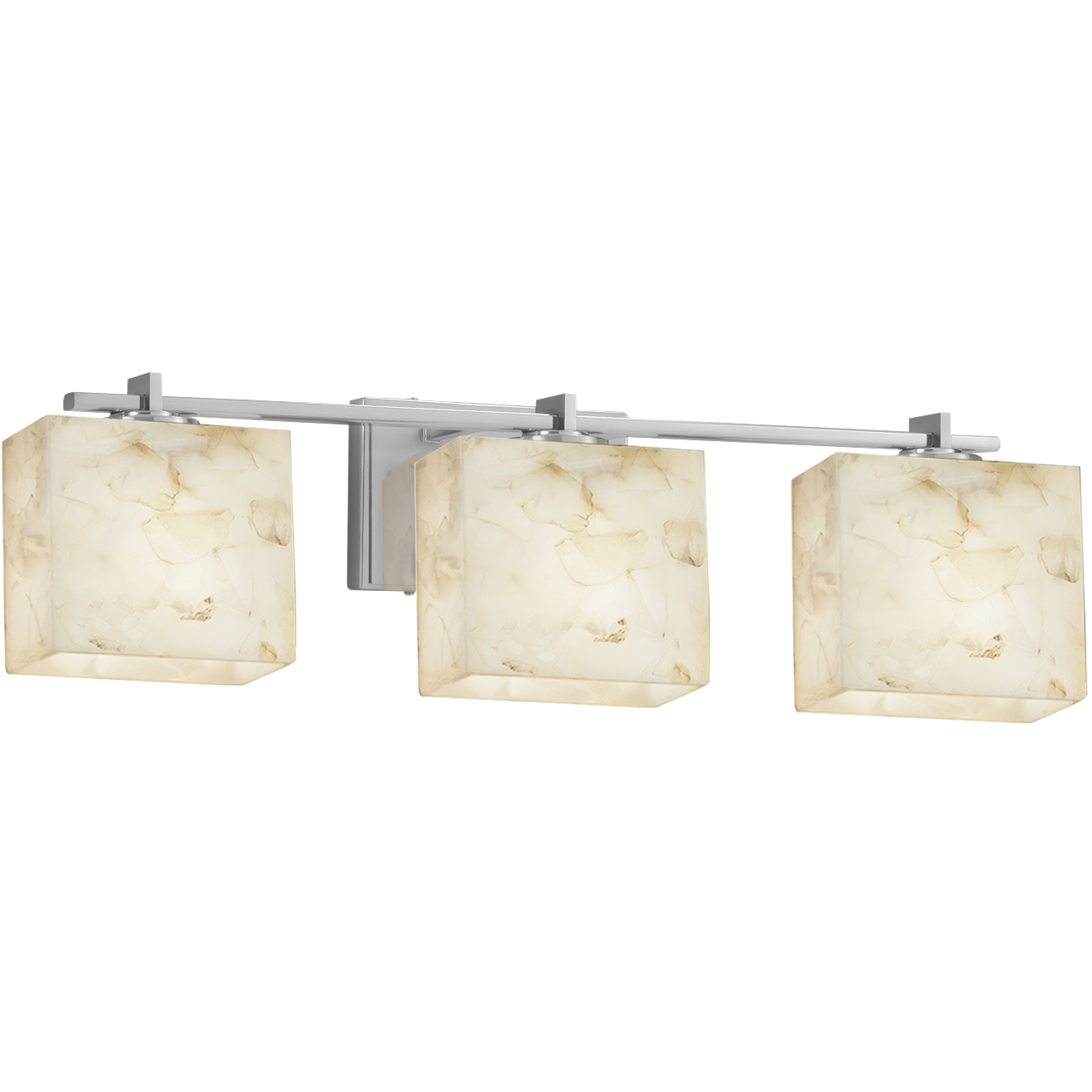 Alabaster Rocks LED 25.75 inch Polished Chrome Vanity Light Wall Light in 2100 Lm LED, Rectangle