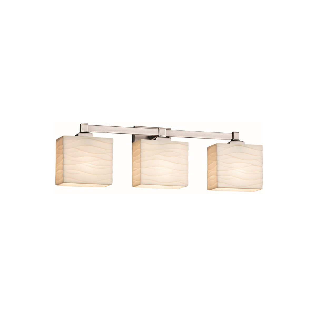 Porcelina LED 23.5 inch Matte Black Vanity Light Wall Light in 2100 Lm LED, Waterfall