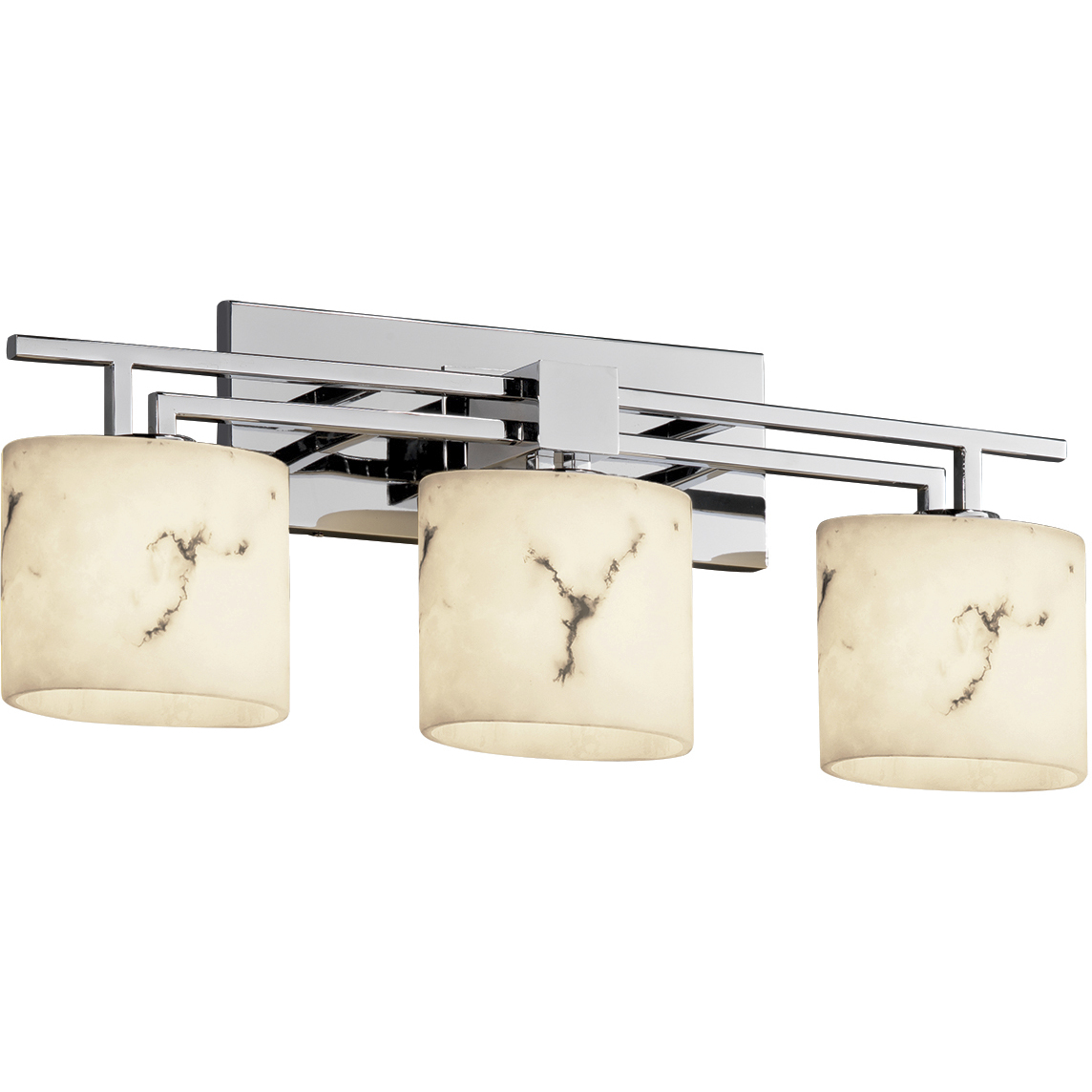 LumenAria LED 26 inch Brushed Nickel Bath Bar Wall Light in 2100 Lm LED, Cylinder with Flat Rim, Aero