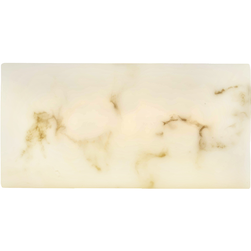 LumenAria Collection - Medley Family 10 inch Faux Alabaster Resin ADA Wall Sconce Wall Light in 3" D x 10" W x 5" H, EVOLV