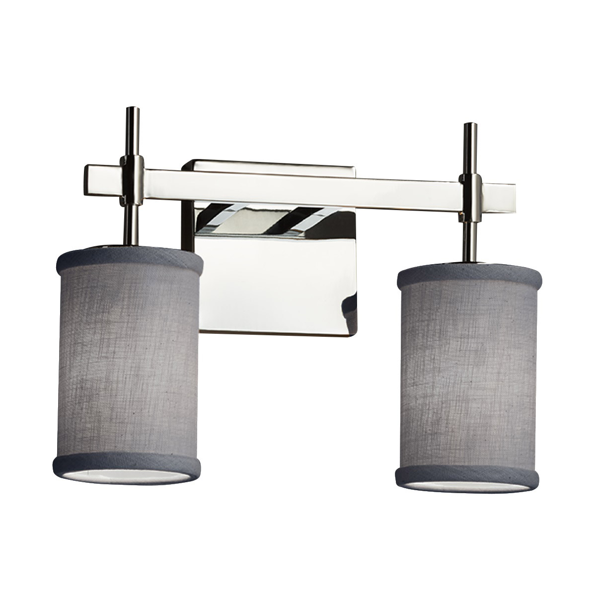 Textile LED 13 inch Polished Chrome Bath Bar Wall Light