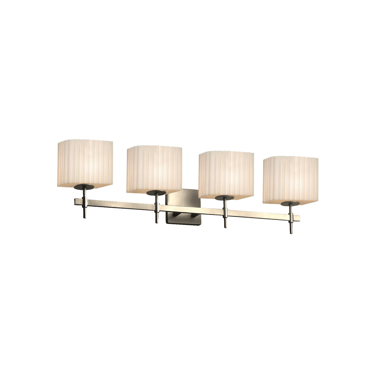 Porcelina Vanity Light Wall Light in Dark Bronze, Waves, Incandescent