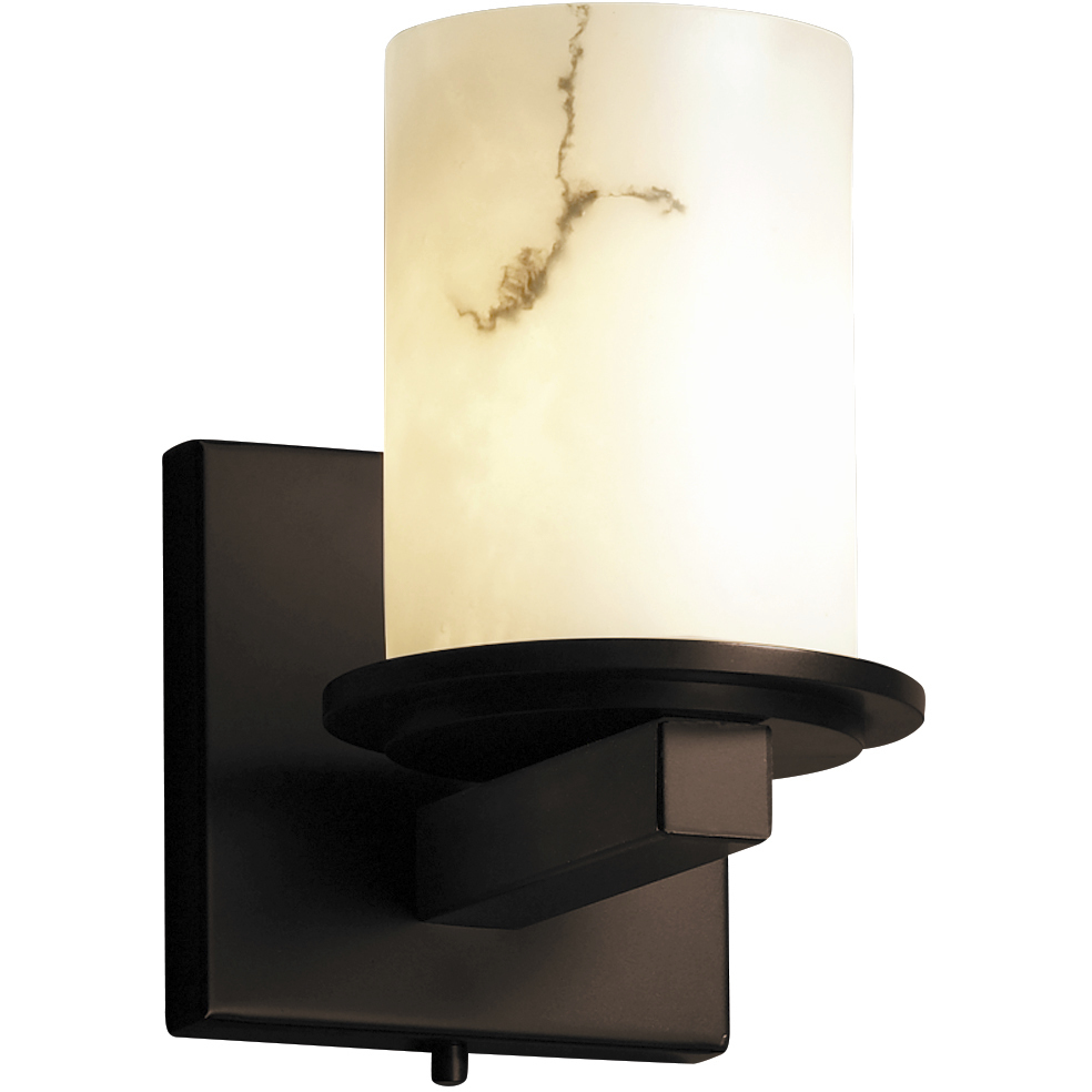 LumenAria LED 5 inch Dark Bronze Wall Sconce Wall Light in 700 Lm LED, Cylinder with Flat Rim, Dakota