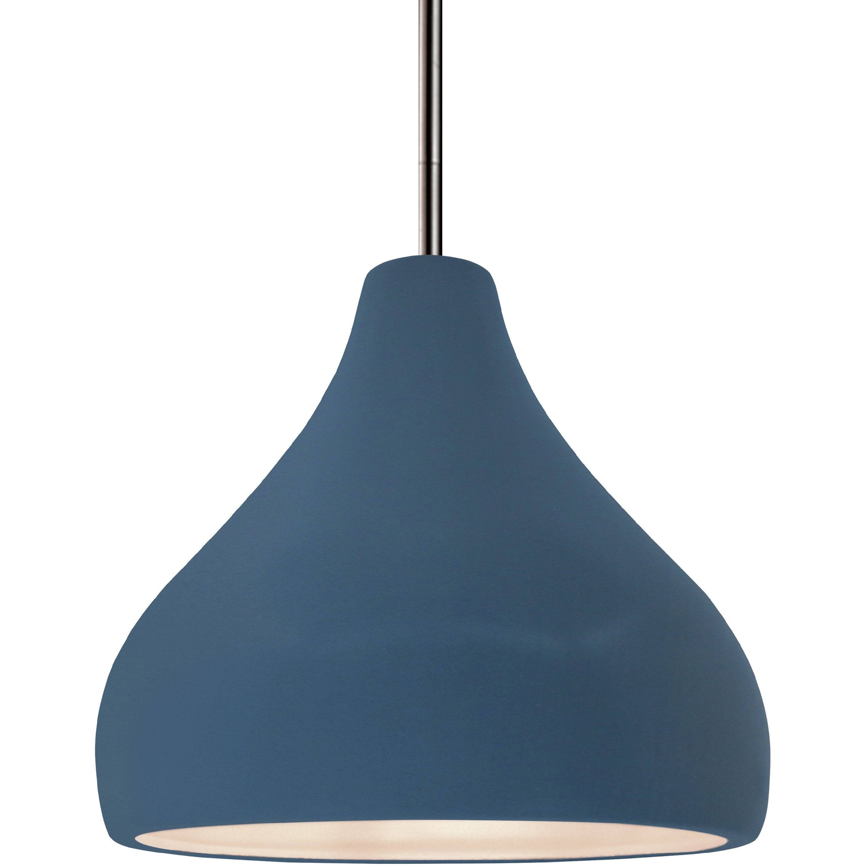 Radiance 1 Light 11.5 inch Midnight Sky and Matte White and Brushed Nickel Pendant Ceiling Light
