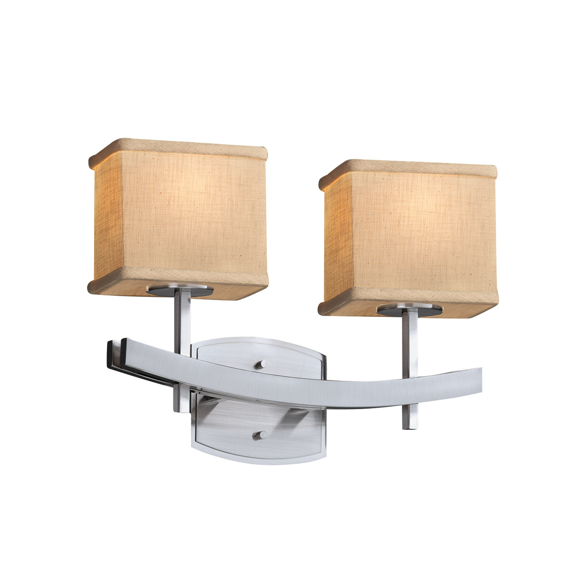 Textile LED 16 inch Dark Bronze Bath Bar Wall Light