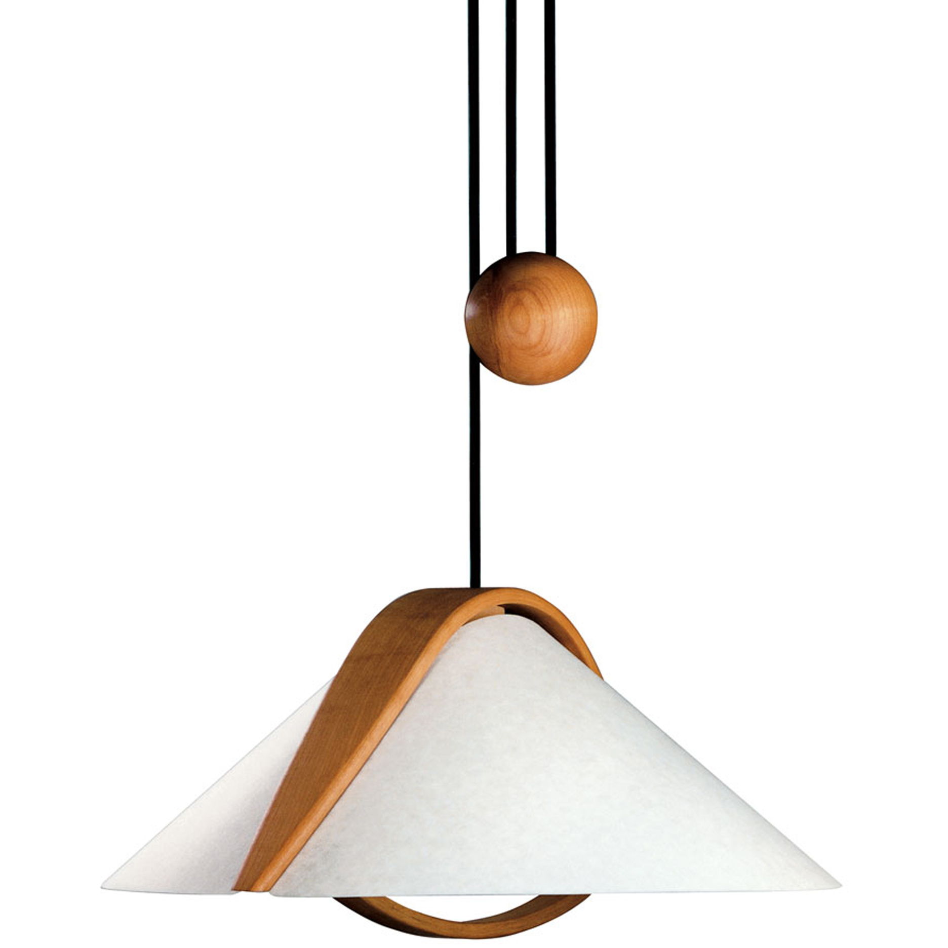 Domus 2 Light 22 inch Arta Beech and Black and Translucent Pendant Ceiling Light