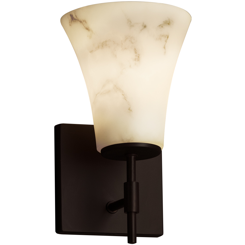 Lumenaria 1 Light 4.5 inch Brushed Nickel Wall Sconce Wall Light in Cylinder with Flat Rim, Incandescent