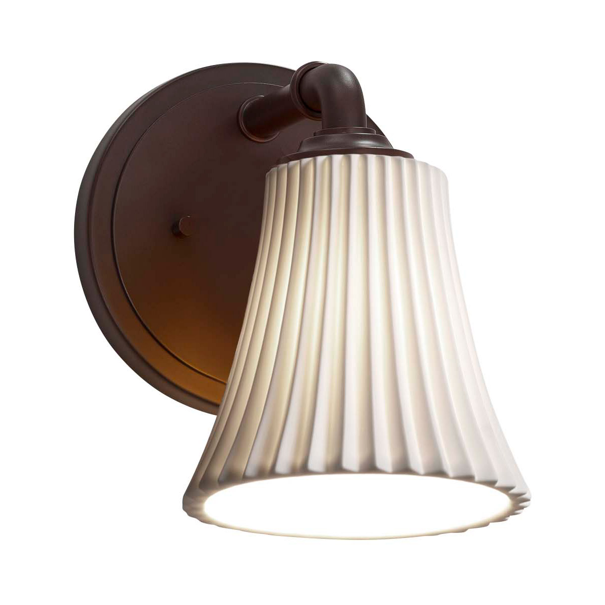 Limoges 1 Light 6 inch Polished Chrome Wall Sconce Wall Light in Waves, Round Flared, Incandescent