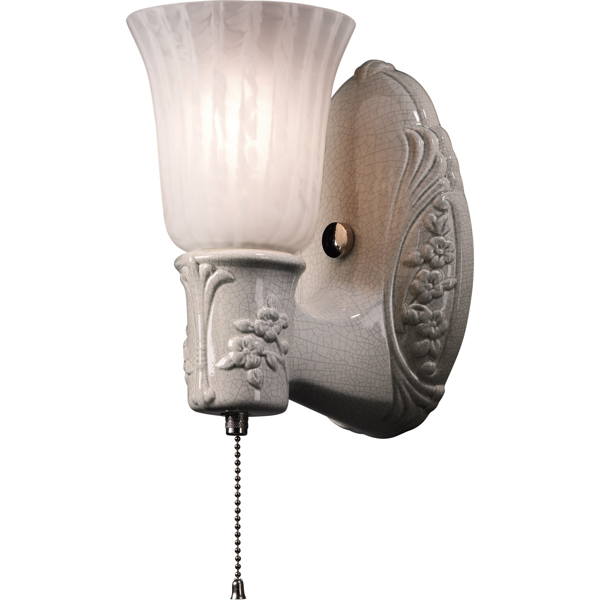 Justice Design American Classics 1 Light 5.25 inch Polished Brass and Bisque Wall Sconce Wall Light CER-7121-BIS-GWST-BRSS-GU24-DBAL-15W - Open Box