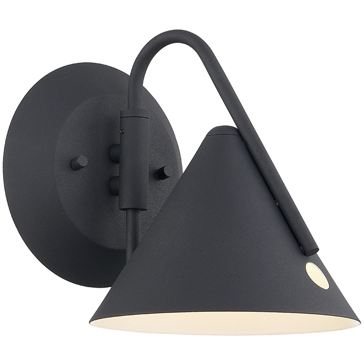 Zag Wall Sconce Wall Light in Textured Matte Black