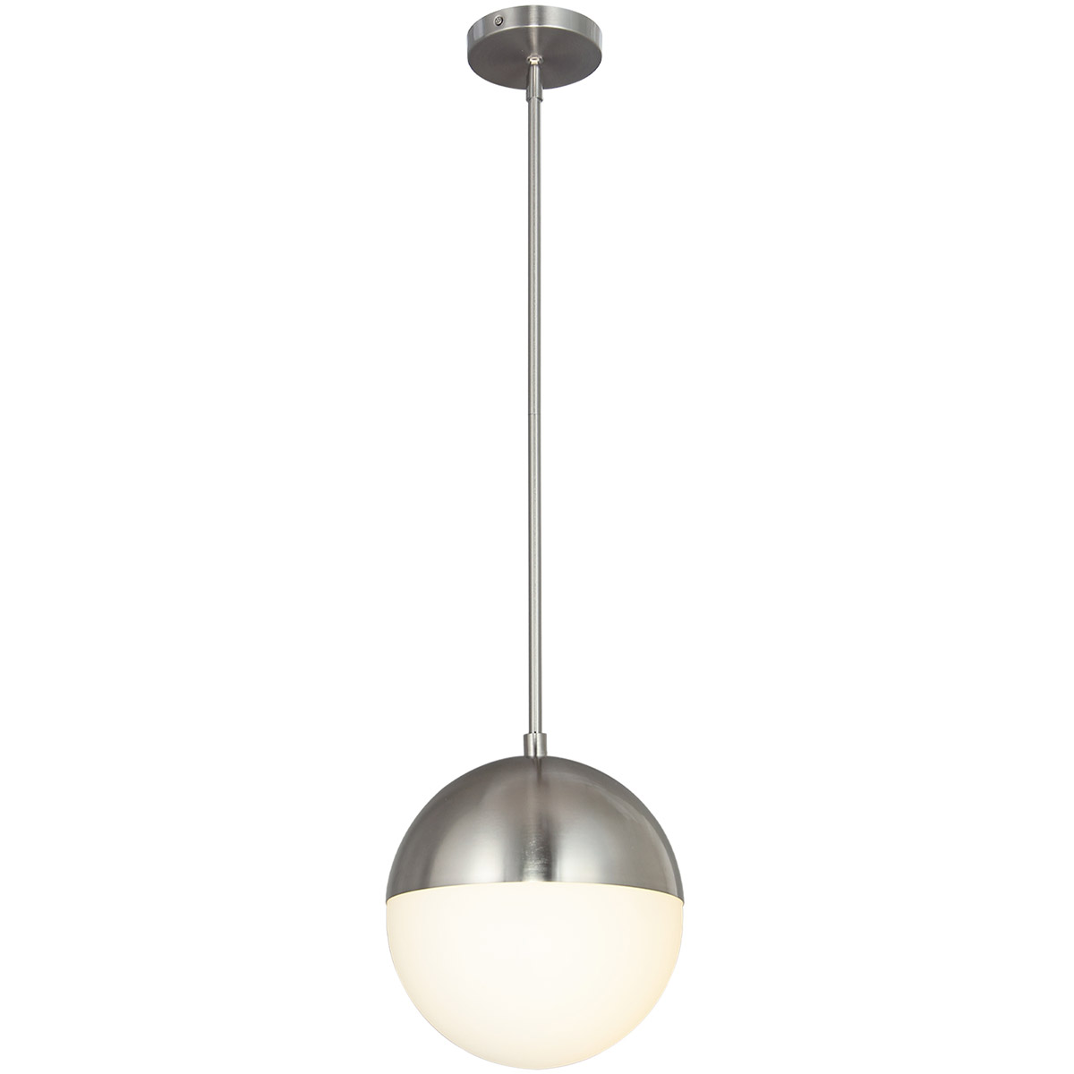 EVOLV LED 10 inch Brushed Nickel Pendant Ceiling Light, Ion Family