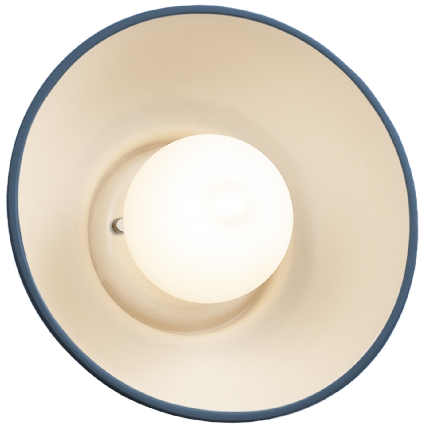 Ambiance Collection 1 Light 10 inch Midnight Sky with Matte White internal finish Wall Sconce Wall Light in Midnight Sky/Matte White, Form+Finish+Function