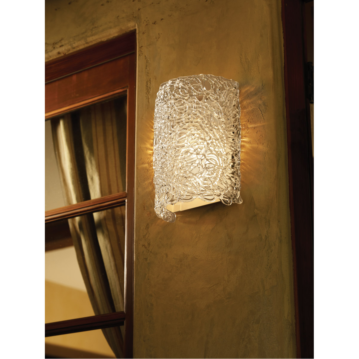 Veneto Luce LED 8 inch Polished Chrome Wall Sconce Wall Light in 1000 Lm LED